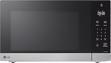 Countertop Microwave, 1.5 cu. ft., Stainless Steel, 21.44"x12.13"x16.19", Smart Inverter, Sensor Cooking, 1200 Watts