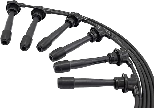 Miniatura 3 de TRQ Juego de cables de bujía de encendido del motor compatible con Hyundai Tucson Kia Sportage 2.7L Nrew