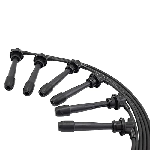 Miniatura 5 de TRQ Juego de cables de bujía de encendido del motor compatible con Hyundai Tucson Kia Sportage 2.7L Nrew