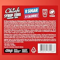 CHIEFS Syrup Zero, Erdbeersirup, 65ml, für mehr als 8l Fertiggetränk, Sirup zuckerfrei mit echten Fruchtextrakten mit Erdbeere Zitrone Geschmack, vegan, zero Kalorien, made in Germany – Ansicht 6