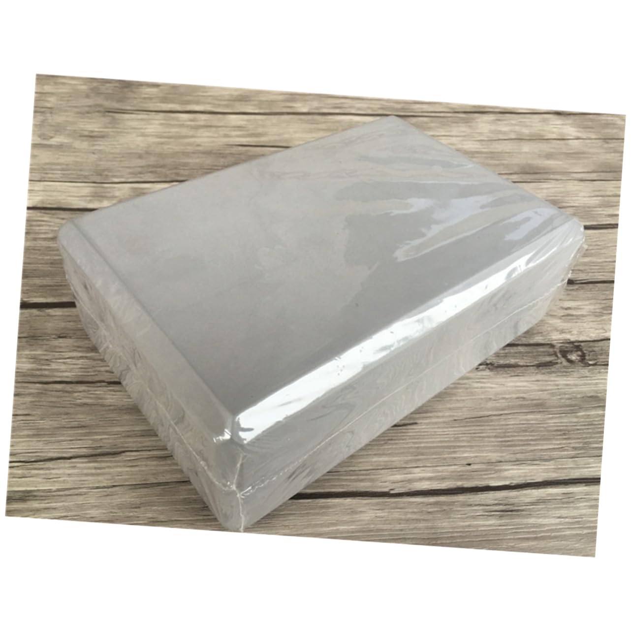 KOMBIUDA 2 PCS Skid Yoga Blocks High Density Eva Exercise Cushion Grey Yoga Accessories for Home and Use for Deepening Stretches and Enhancing Balance