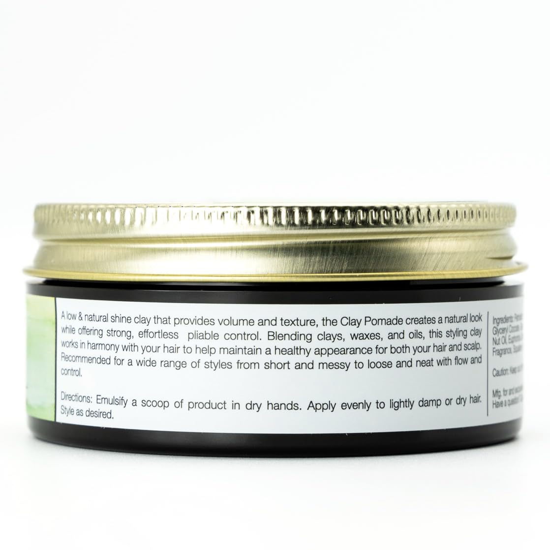 Bona Fide Pomade, Clay Pomade 2 oz. | Strong Pliable Hold & Low Shine, infused with natural ingredients that promote hair and scalp health