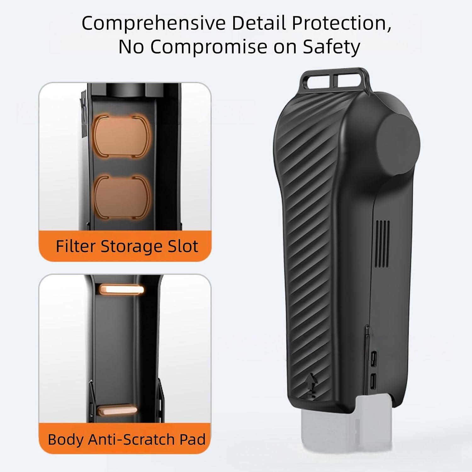 Full-Cover Storage Case Compatible with DJI Pocket 4, Protective Shell with Built-in Filter Slots & Anti-Scratch Pad for Camera Protection