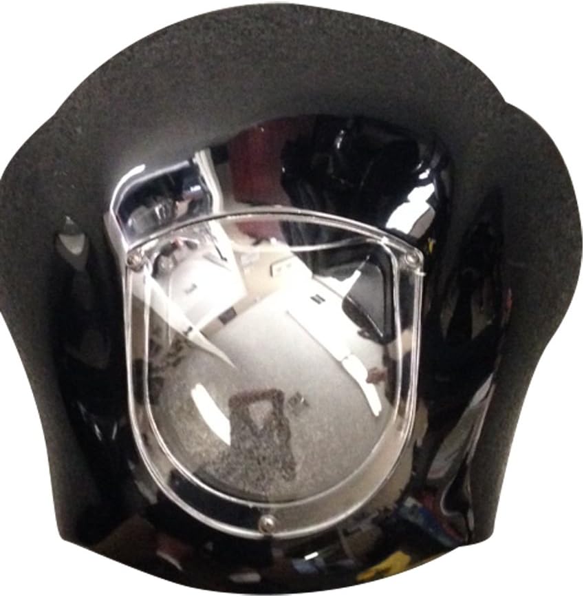 Conely's Retro Quarter Fairing In Black Gel Coat for Dyna, Sportster, Softail