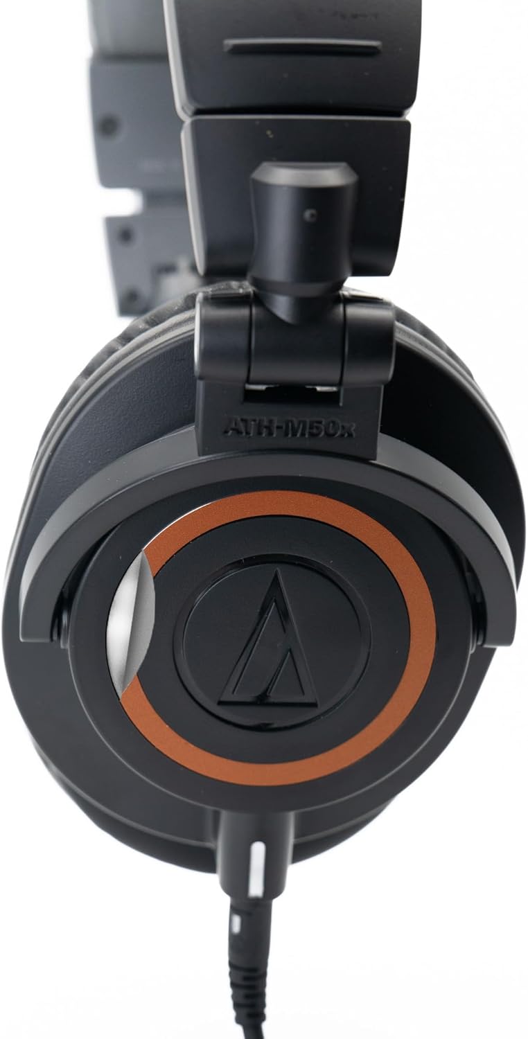 Audio-Technica ATH-M50x Professional Studio Monitor Headphones, Bronze Wrap