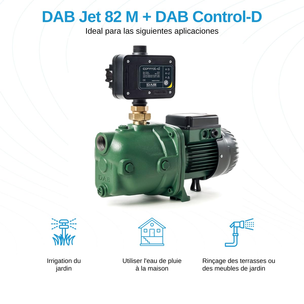 Grupo de presión DAB Jet 82 M + DAB Control-D