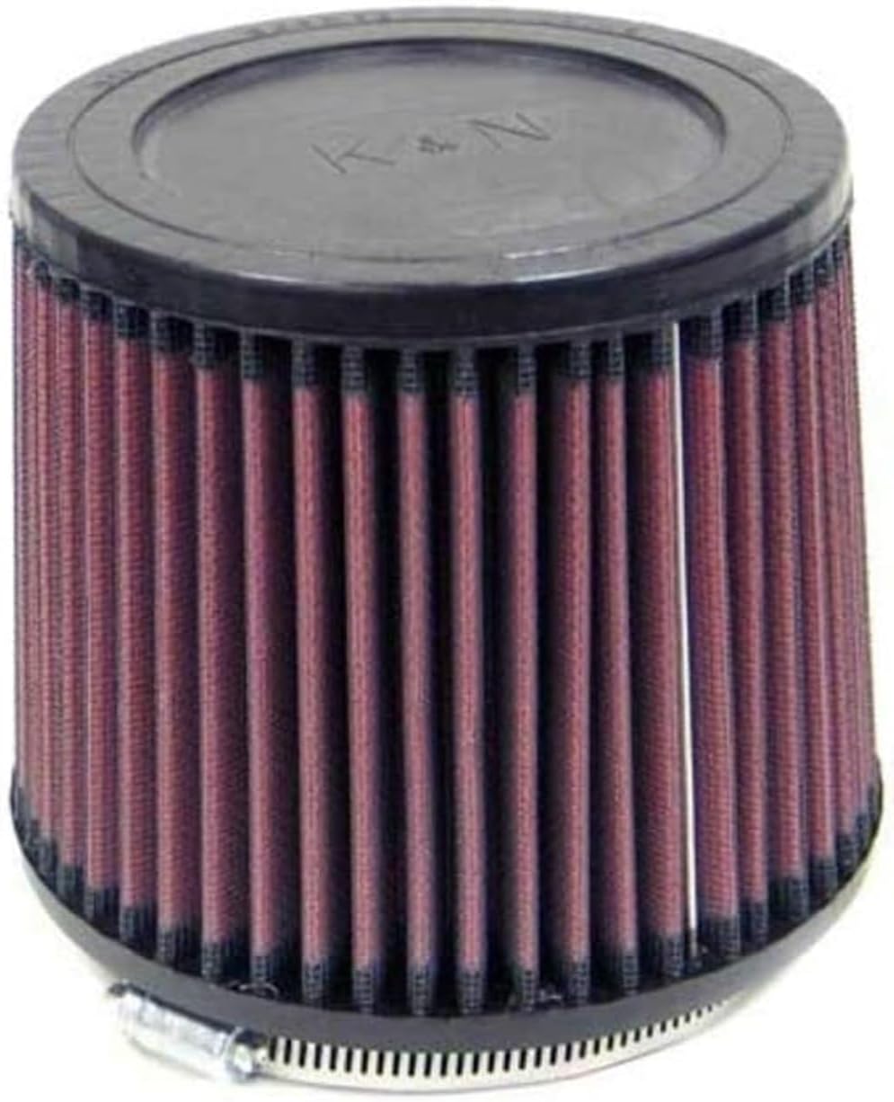 K&N High-Flow Original Lifetime Universal Clamp-On Air Filter: High Performance, Premium, Washable: Flange Diameter: 4.5 In, Filter Height: 5 In, Flange Length: 0.625 In, Shape: Round Tapered, RU-4260