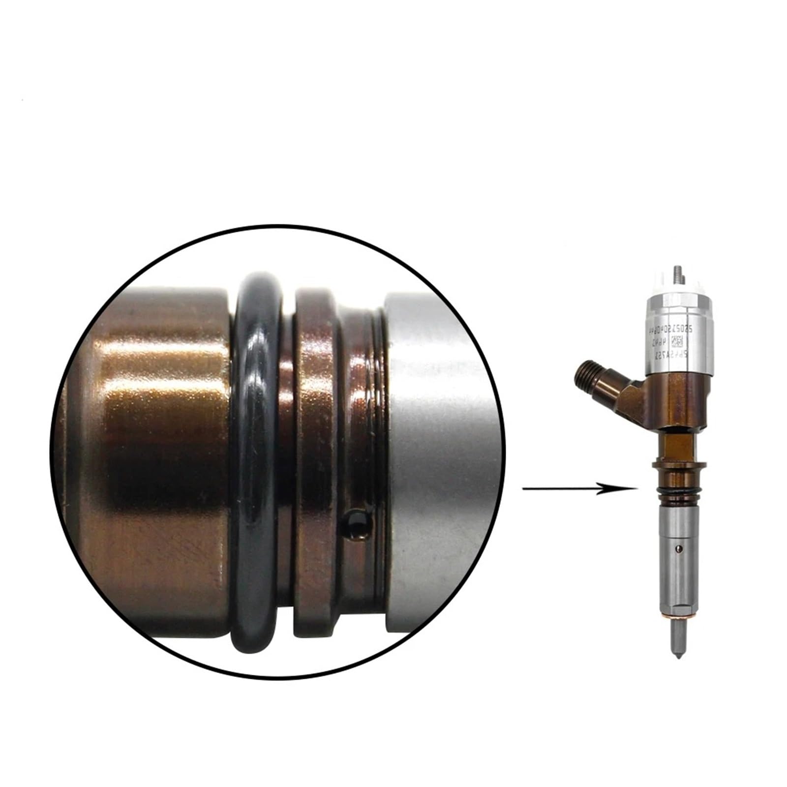Iniettore Di Carburante Iniettore Di Combustibile Diesel 2645A751 Per La Guida Comune 320-0655 Del Motore CAT C6.6 Per L'escavatore