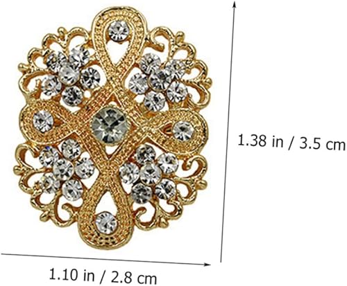 Miniatura 8 de EXCEART 96 piezas de cristal para niñas de flores, novia, clips de insignias, broche vintage, adorno de ramillete, ramilletes, collar de solapa,