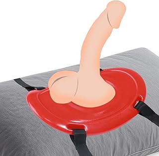 Support de Gode Ventouse, Gode Ceinture avec Sangles, Strap On Harnais de Sexuelle Réglable en Harness, Sex Toys Anal en Forme de Selle Compatible Godemichets pour Femme, Couple, Lesbien, Rouge