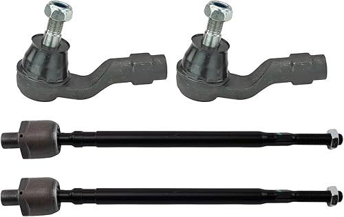 Miniatura 52 de TRQ Juego de varillas de acoplamiento delanteras interiores y exteriores, 4 piezas, compatibles con Buick Enclave 09-17 Chevrolet Traverse 07-16 GMC