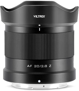 VILTROX 20mm f2.8 Z Mount Lens, AF 20mm f/2.8 Full Frame Wide Angle Lens for Nikon Z Mount Z5 Z6 Z6II Z7 Z7II Z8 Z9 Z30 Z50 Zfc