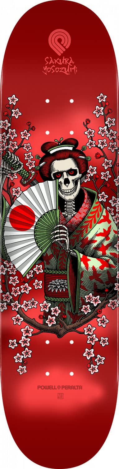 Powell Peralta Sakura Yosozumi Samurai Skateboard Deck Red