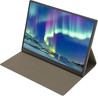 NestNiche 10.5in Small Monitor 1920x1280 FHD IPS Screen Portable Mini Monitor with PU Leather Case - Ideal for Laptop PC Gaming - Type C Interface