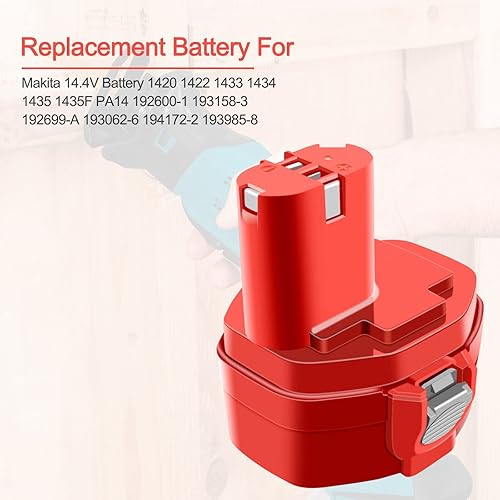 Miniatura 5 de ADVTRONICS Paquete de 2 baterías de repuesto de 14.4V 3.5Ah 1434 1433 PA14 1422 1420 1435 1435F 194172-2 193158-3 192600-1 6233d 6337d 6333d 6933fd