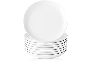 8-Piece Ceramic Bread Plates 4 Inch, Small Mini Dessert Plates