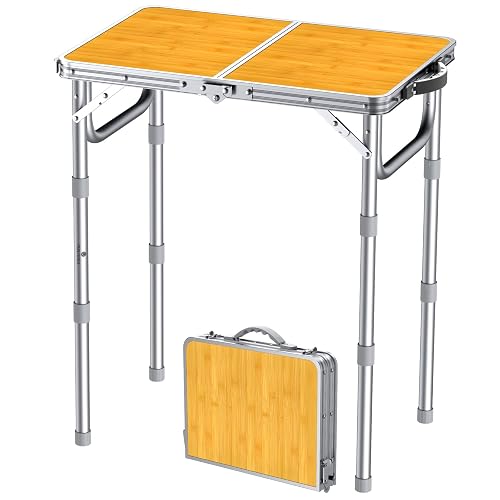 FUNYKICH Table de Camping Pliante avec 3 Hauteurs (26/48/70 cm)