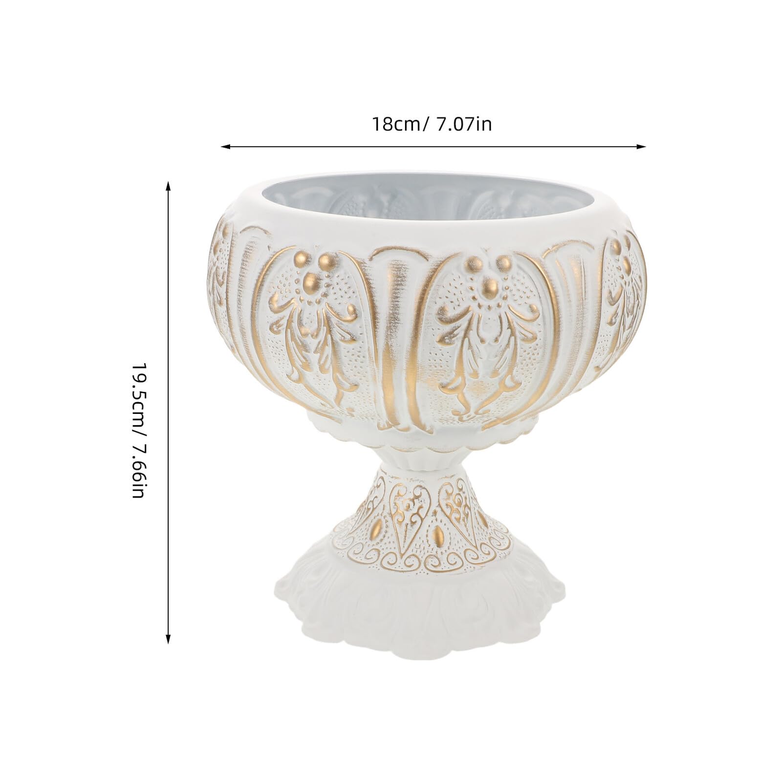 Abaodam Pot de Fleurs à Large Ouverture en Fer Blanc D'extérieur