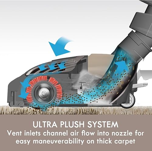 Miniatura 17 de Kenmore 81414 400 Series Herramientas de limpieza para aspiradora con contenedor y bolsa, mango telescópico, rojo