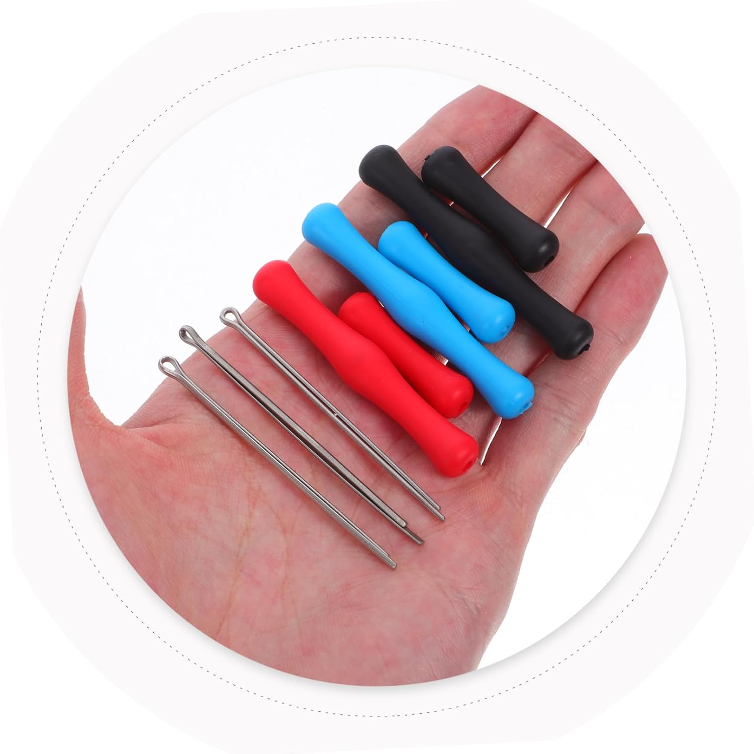 9pcs Silicone Bowstring Finger Tabs for Recurve and Straight Pull Bows Ergonomic Design Accurate Positioning Finger Protectors for Archery Training and Indoor Ranges