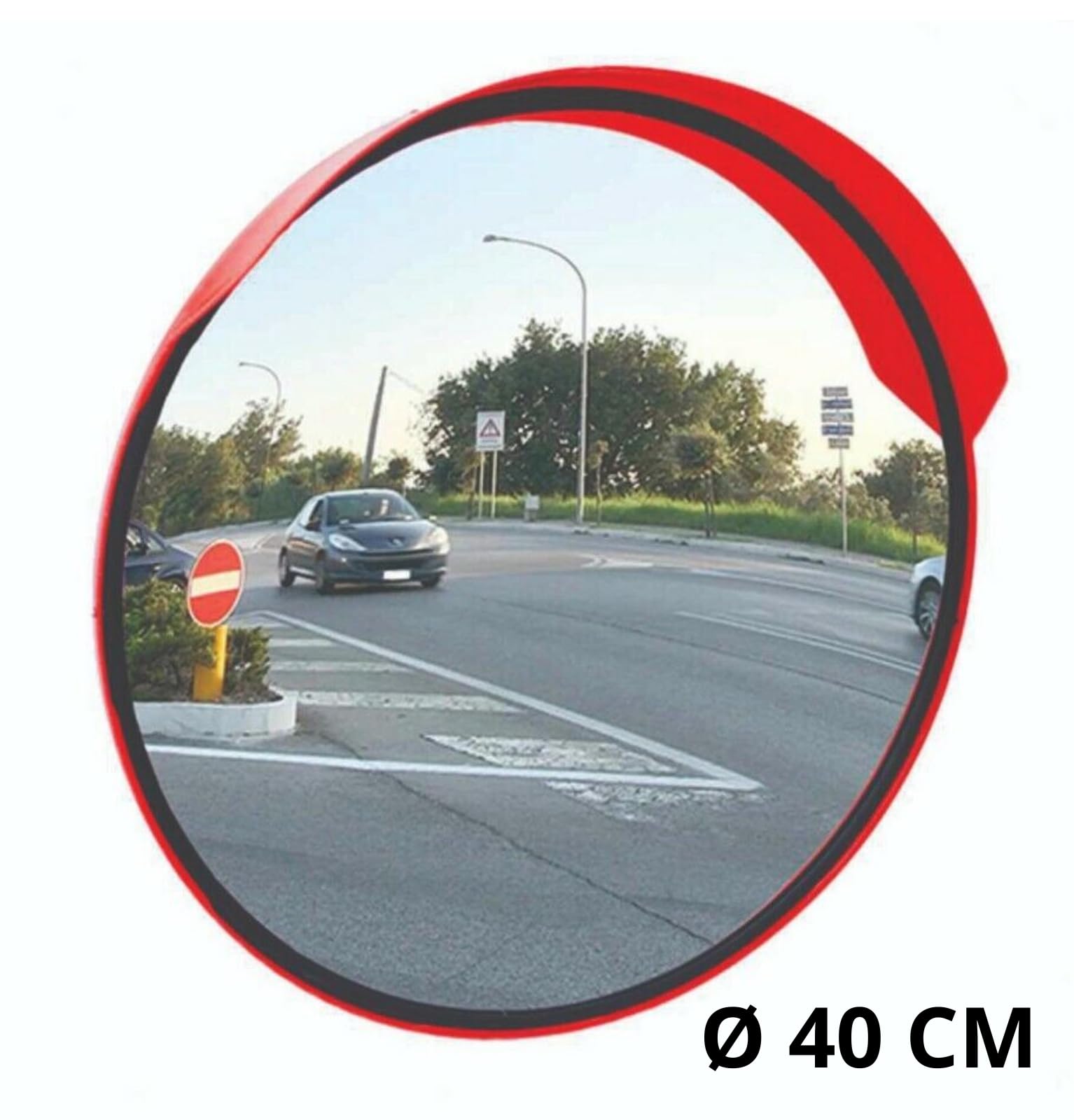 Specchio Stradale Di Sicurezza 40cm Convesso - Infrangibile E Resistente Per Garage E Parcheggi - Foto 7