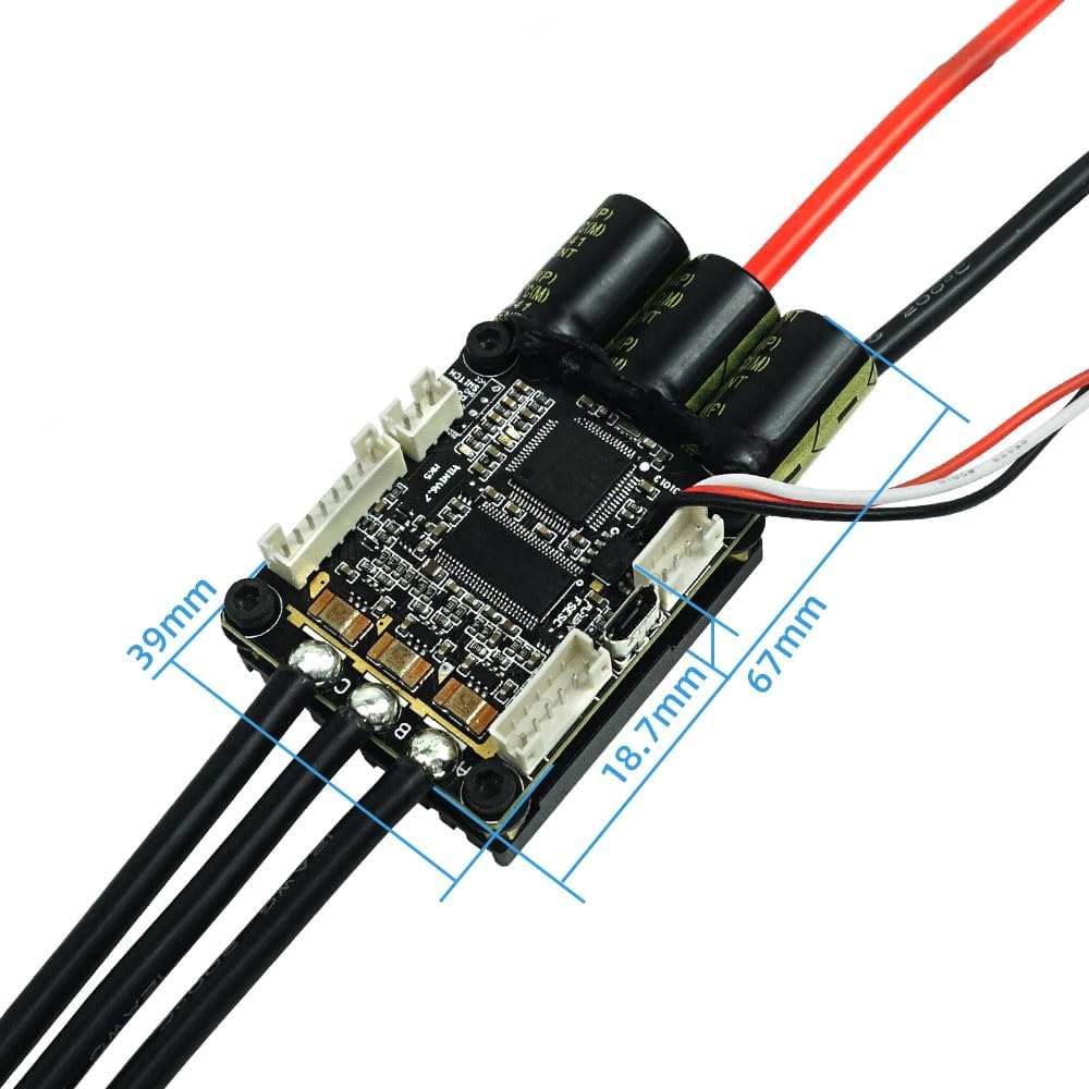 FLIPSKY Mini V6 MK5 with Power Button Base on VESC6.6 with Aluminum Anodized Heat Sink