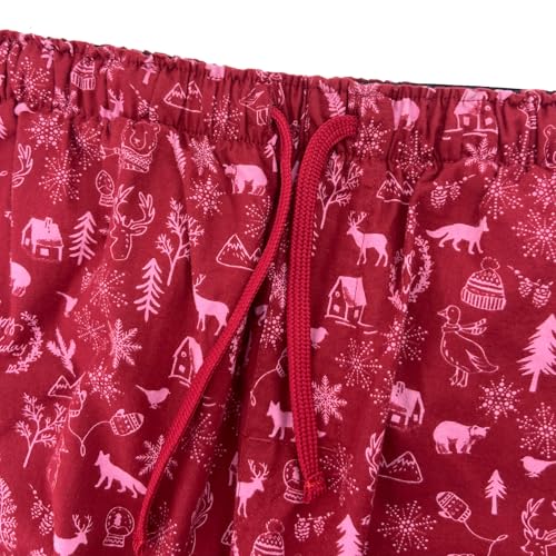 ROCK ATOLL Men's Animal Sloth Polar Bear Patterned Soft Flannel Pajama Sleep Pants4
