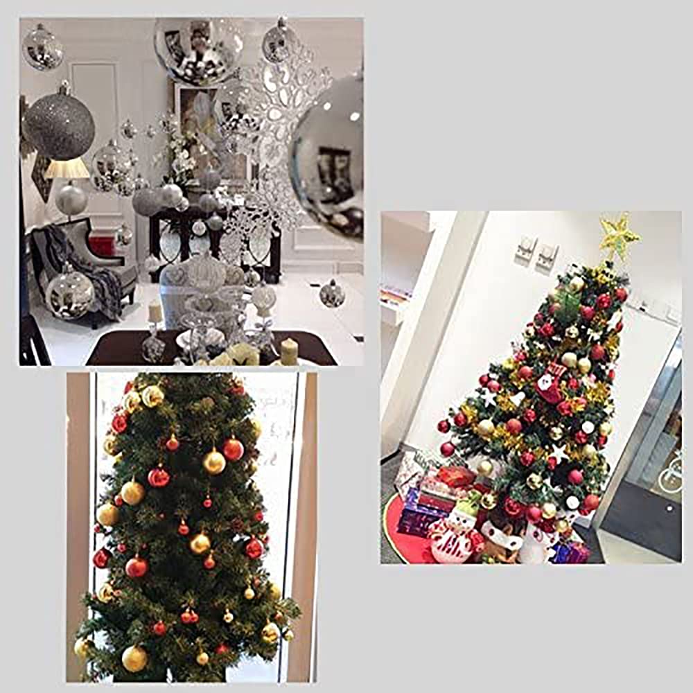Mehrfarbige Weihnachtskugeln aus Kunststoff, Schalkugeln, Christbaumschmuck, 6 Schachteln mit Weihnachtskugeln, Mattfarbene Kugeln, Partyfensteranhänger
