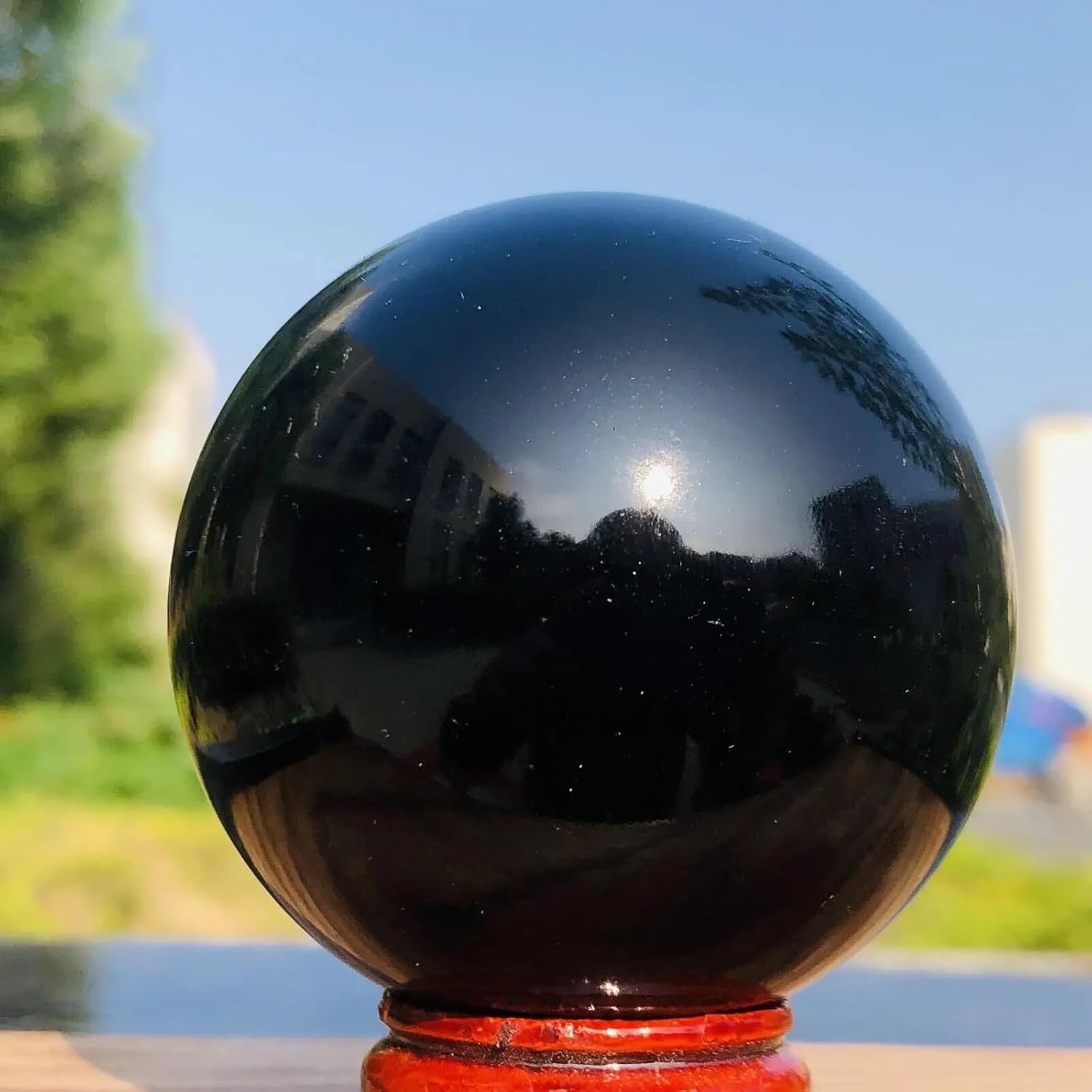 AtkitS Beautiful Natural Black Tourmaline Balls (Size : 1000-1100g)