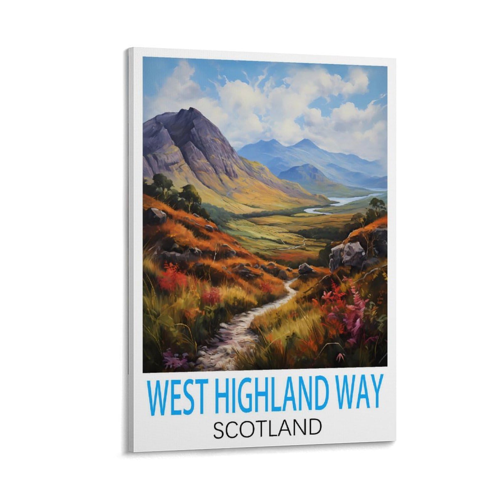 HSAYYIII West Highland Way Scotland Vintage Travel Posters 12x18inch(30x45cm) Canvas Art Poster And Wall Art Picture Print Bedroom Decor