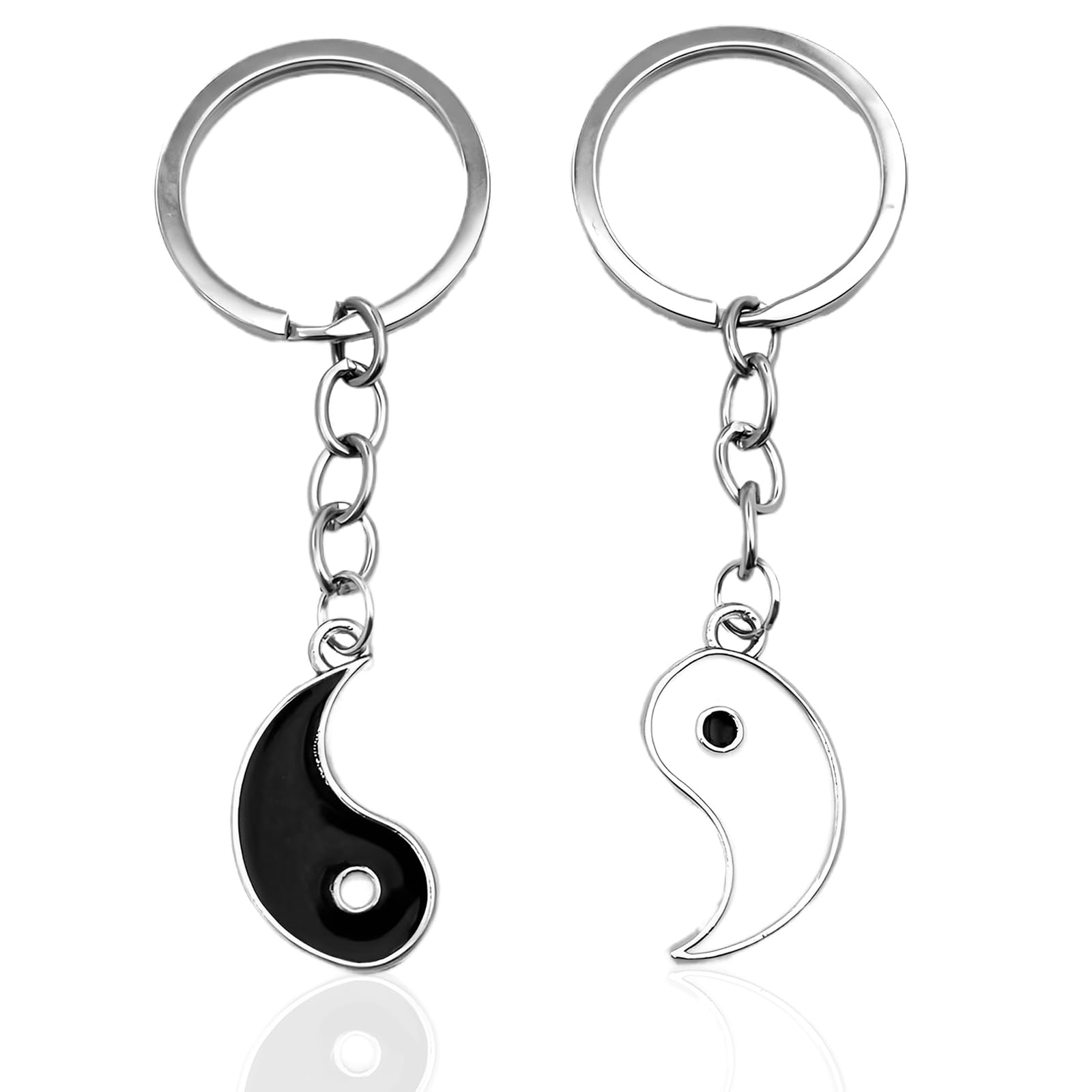 Liefdes sleutelhanger met 2 hartjes en gegraveerde namen | Lovely Thingz