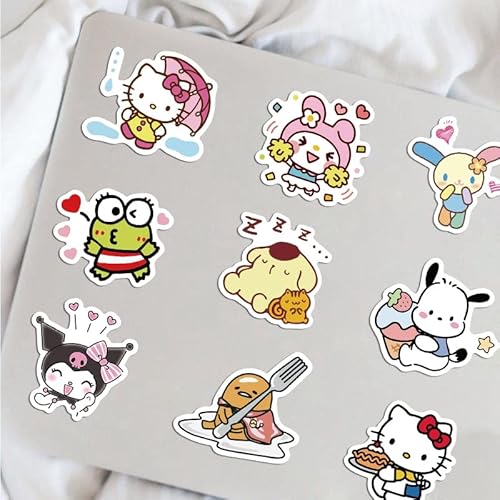 100Pcs Cute Stickers Pack Hello Kitty Stickers Mymelody&Kuromi Stickers