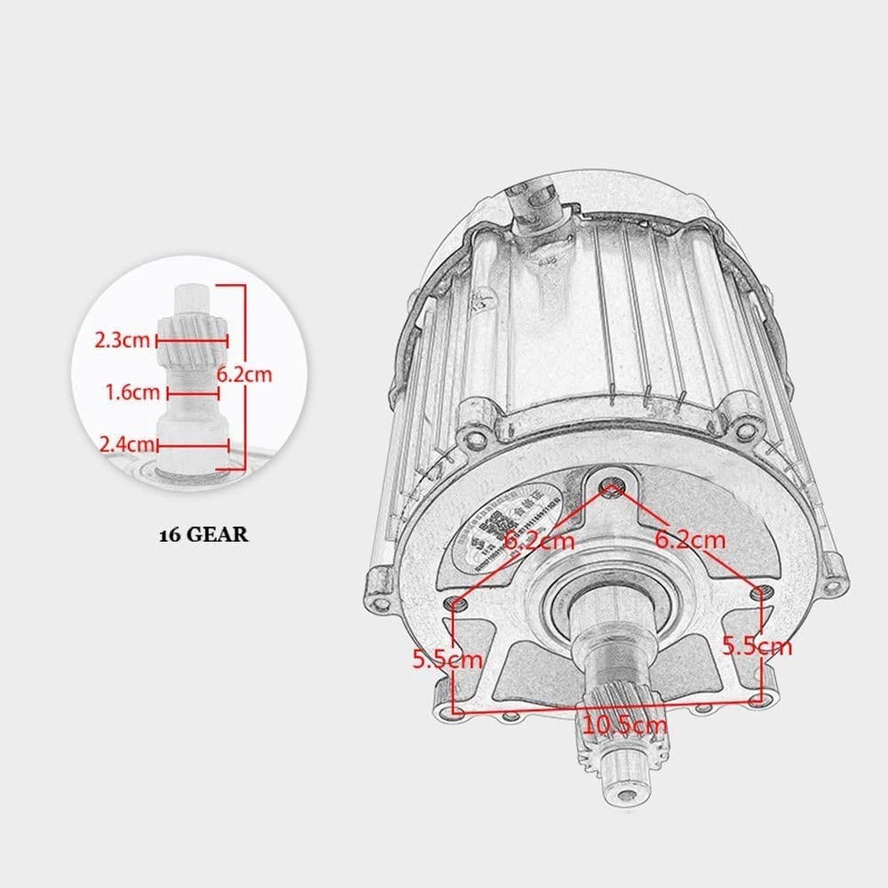 650W 48V Brushless Dc Motor Permanent Magnet Synchronization Motor for Electric Tricycle Four Wheel Accessories