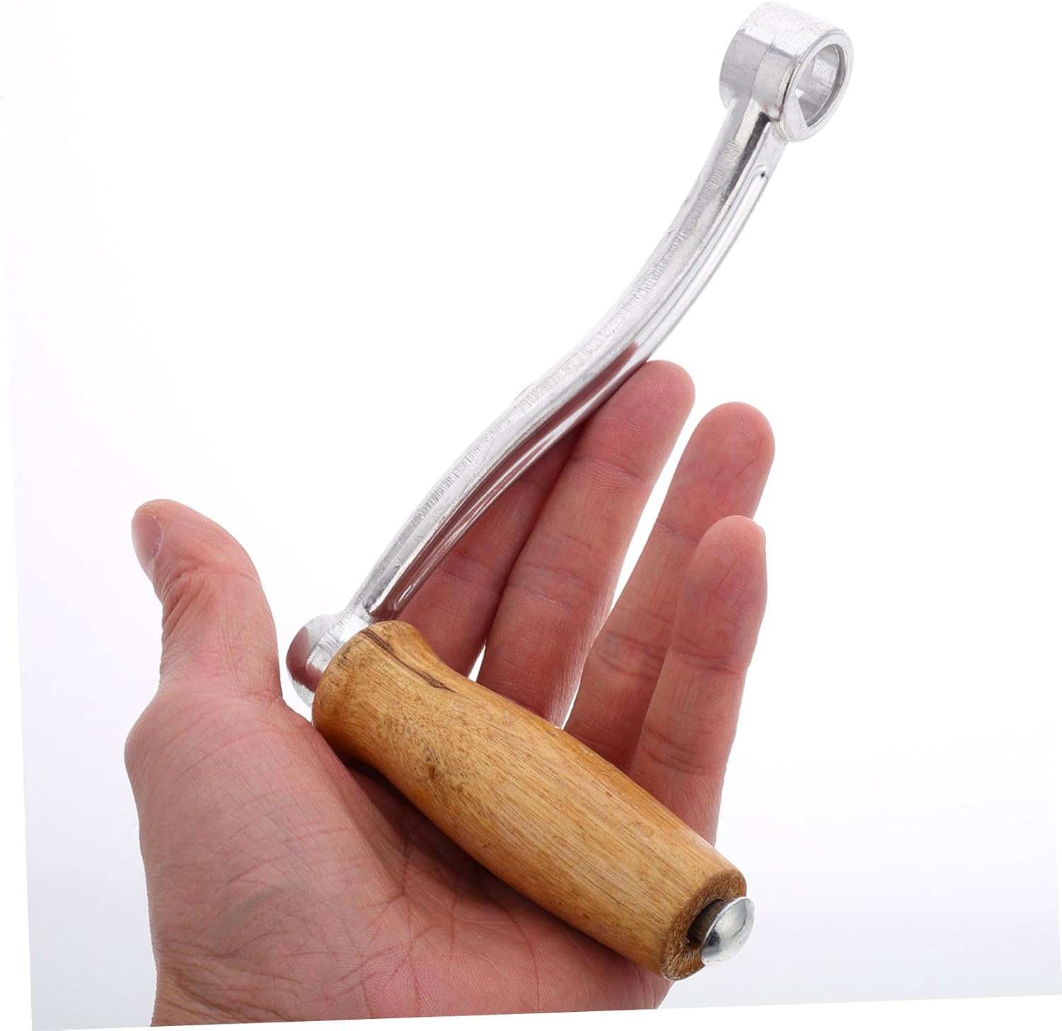 FUOYLOO 3pcs Hand Meat Grinder Handles Anti-slip Design, Iron and Wood Material, Versatile Compatibility for Nuts and Vegetables, for Small Spaces and Kitchen Use