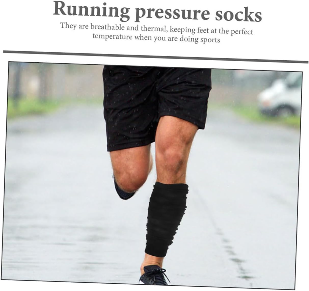 BESPORTBLE 2pcs Men’s Soccer Compression Leg Sleeves Black S Youth Calf Support Sleeves for Running Sports and Performance