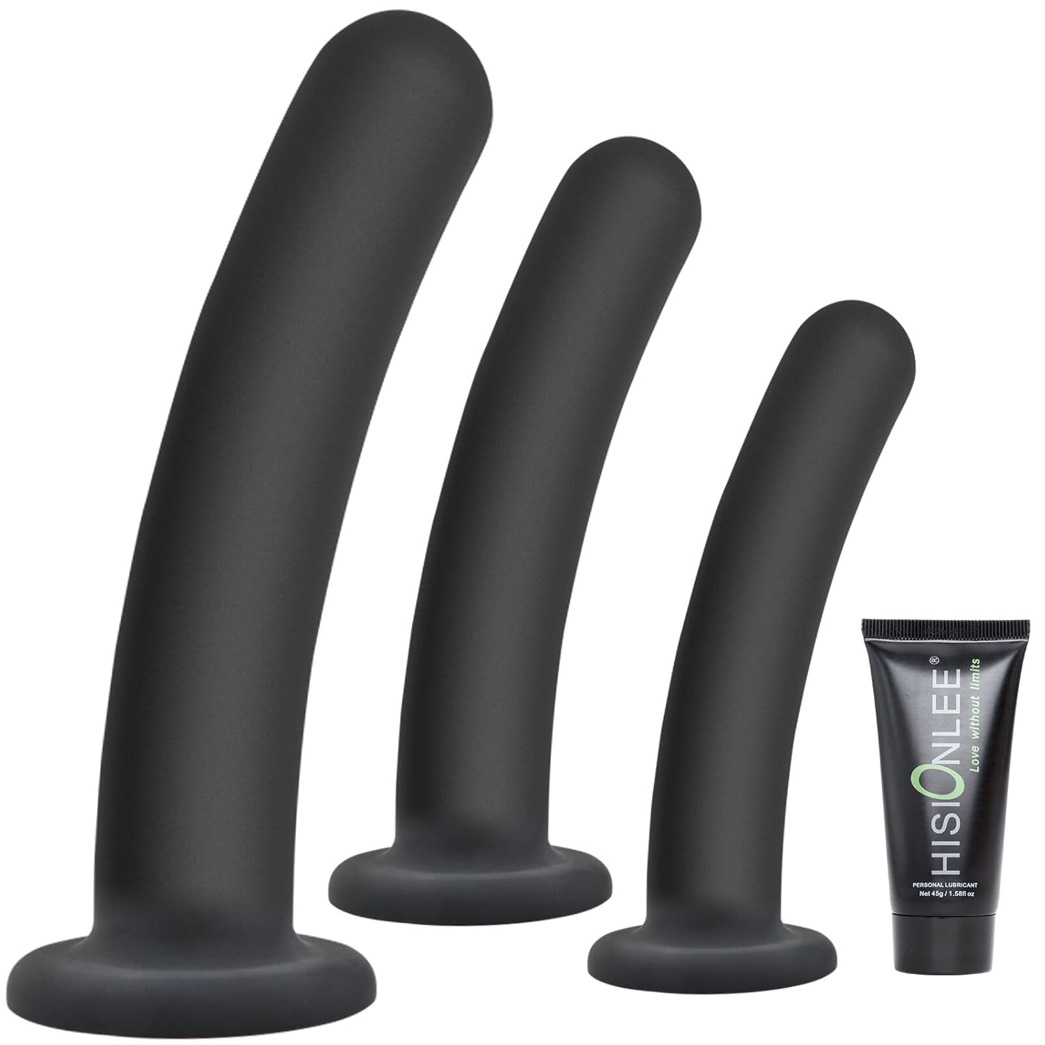 Anal Plug Trainer Kit 3 Sizes Butt Plug Anal Toys Soft Silicone Anal Dildo with Strong Sucting Cup