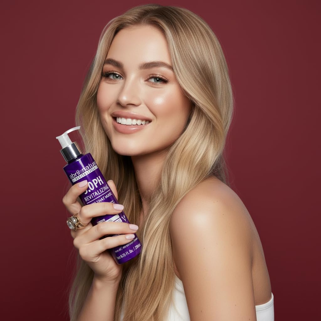 abril et nature - Professional Shampoo 5.0 PH Revitalizing - Protect and Maintain Your Color - Long Lasting - Sulfate and Paraben-Free - Professional Hairdressing Treatment - Greater Shine - 250 ml - Image 4