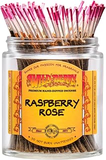 Wild Berry Shorties Incense Sticks - Hand Dipped in The USA (100 Count) - 4 inch (Raspberry Rose)