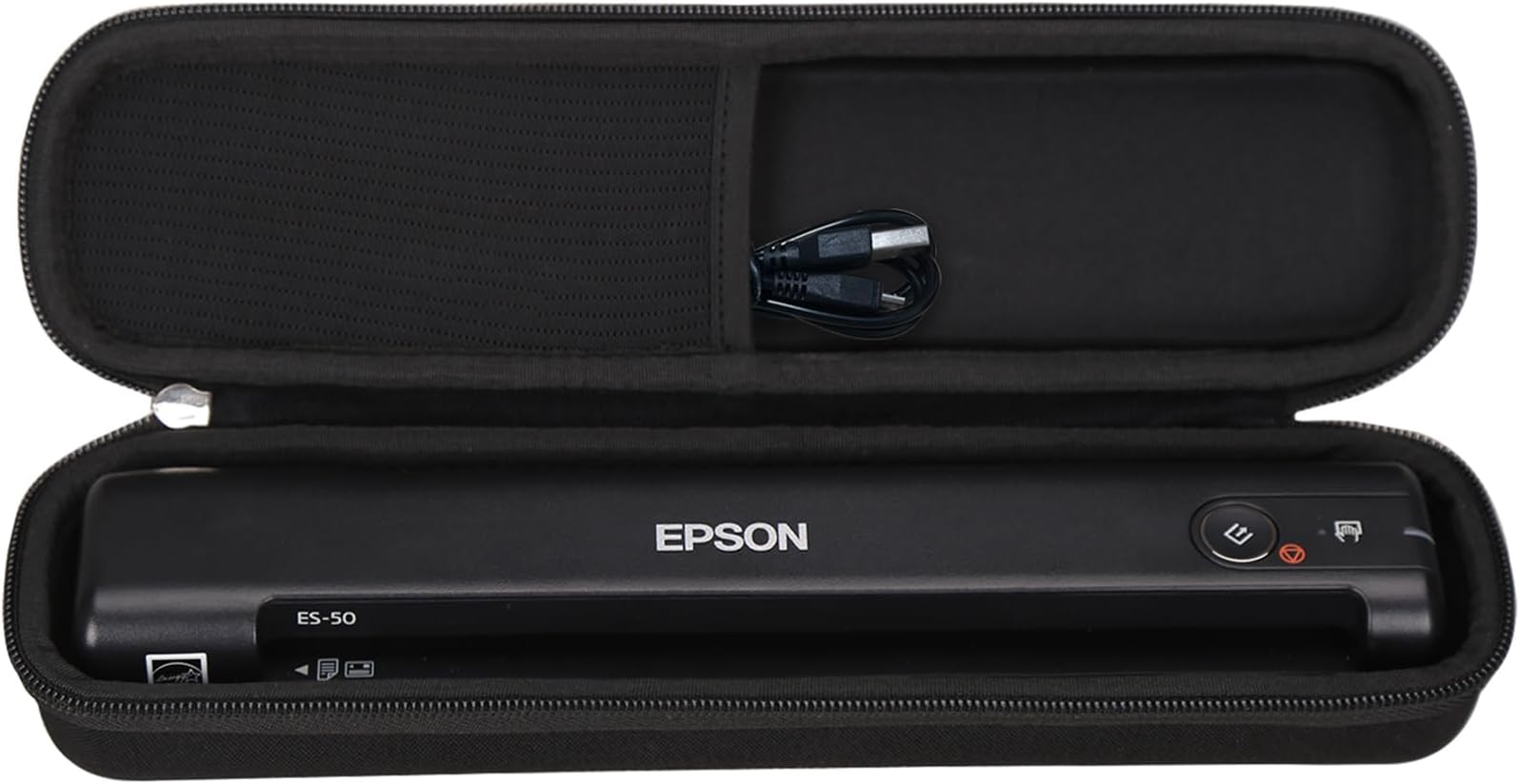 Aproca Case Compatible with Epson Workforce ES-50 ES-55R ES-60W ES-65WR DS-30 DS-70 DS-80W Document Scanner, Portable Storage Bag for Accessories (Case Only)