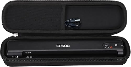 Aproca Estuche de almacenamiento compatible con escáner de documentos Epson Workforce ES-50  ES-55R  ES-60W  ES-65WR  DS-30  DS-70  DS-80W  Bolsa