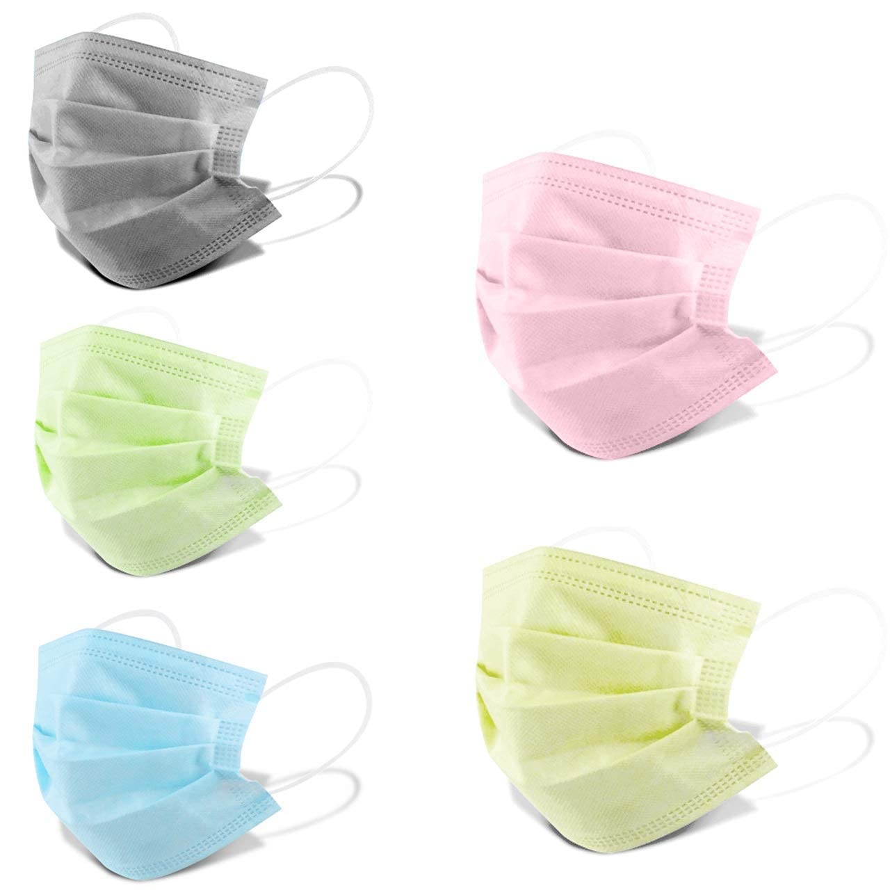 AVK Nonwoven 3 Ply Disposable Face Mask Ultrasonic ISO; CE and FDA Certified Mask for Protection Anti Pollution (Multicolor,Pack of 100) (B09PMWH42Z) Amazon Price History, Amazon Price Tracker