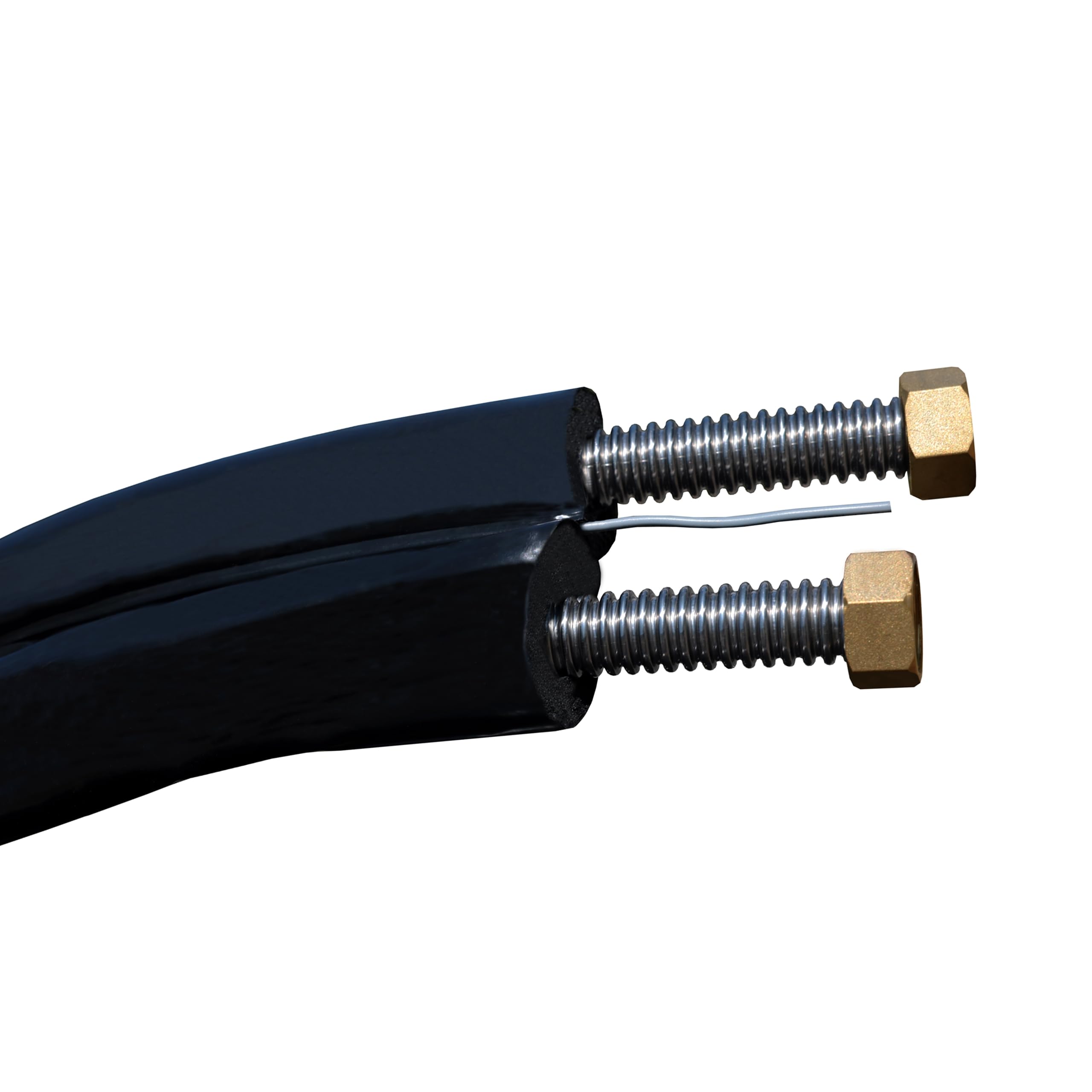 Solar Doppelwellrohr 10m Isoliertes Solar-Doppelwellrohr DN16 Aus Edelstahl  – Mit Fühlerleitung & 13 Mm Starker TÜV-geprüfter Isolierung Edelstahl  Solarrohr