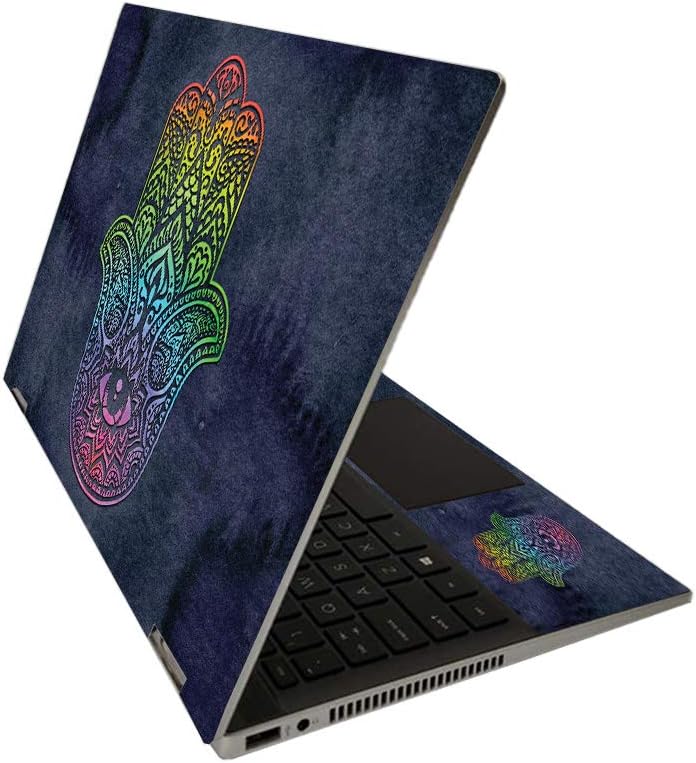MightySkins Skin for HP Pavilion x360 14" (2020) - Rainbow Hamsa | Protective, Durable, and Unique Vinyl Decal wrap Cover | Easy to Apply, Remove, and Change Styles | Made in The USA