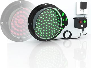 ZoRHac Semáforo LED, luz Bicolor Rojo/Verde, semáforo de Pared, luz Industrial for Muelle de Carga, for Montaje Interior y Exterior, Listo for Usar (200 mm/8 pulg.)(200mm/8in)