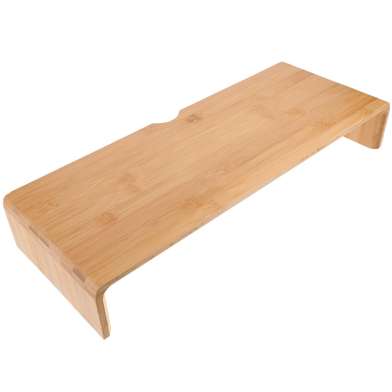 balacoo Supporto per Monitor da Scrivania, Rialzo per Schermo Computer in bambù, Beige, per Ufficio e Casa, Aumenta L'altezza del Display, Stile Semplice Rustico
