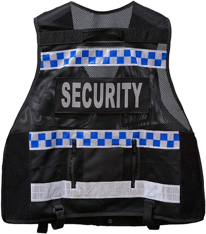 New Model Hi Viz Tactical Vest,Dog Handler, Security Vest, Tac Vest (Black Security) - Image 3