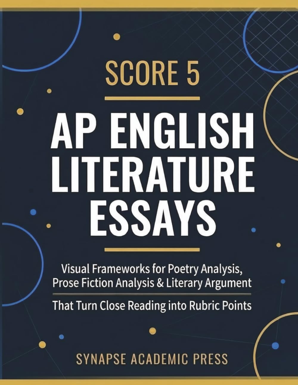 Score 5: AP English Literature Essays: Visual Frameworks for Poetry Analysis, Prose Fiction Analysis & Literary Argument That Turn Close Reading into Rubric Points