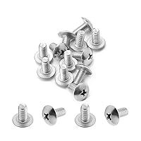 Vista 162 de MroMax Tornillos de máquina M2.0.197 x 0.157 in Tornillos Phillips Cross Truss Head Tornillo 304 Pernos de sujeción de acero inoxidable 15pcs