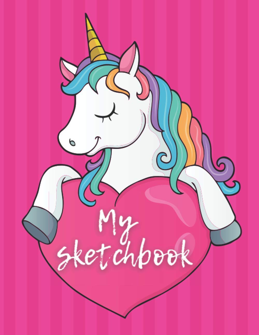 Unicorn Sketchbook: Lovely Large Notebook For Drawing And Doodling