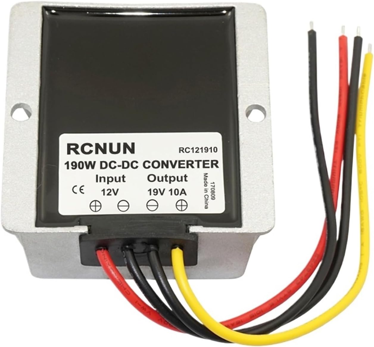 12V to 19V 5A 8A 10A Step-up Boost Converter 12 Volt to 19 Volt Car Laptop Power Supply Waterproof(12V to 19V 8A)